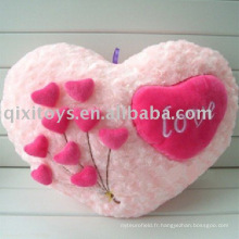 coussin de valentine en peluche et en peluche